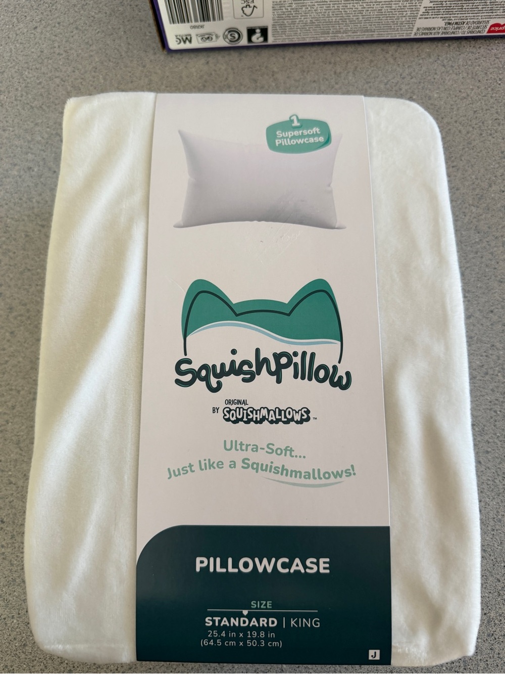 New Squishmallows SquishPillow Ultra Soft Pillowcase Standard White